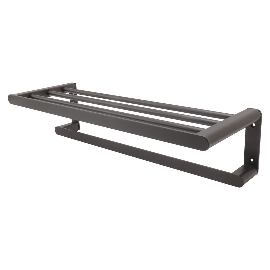 Полки для ванной комнаты, вешалка для полотенец, алюминиевая полка для полотенец, настенное крепление, черная