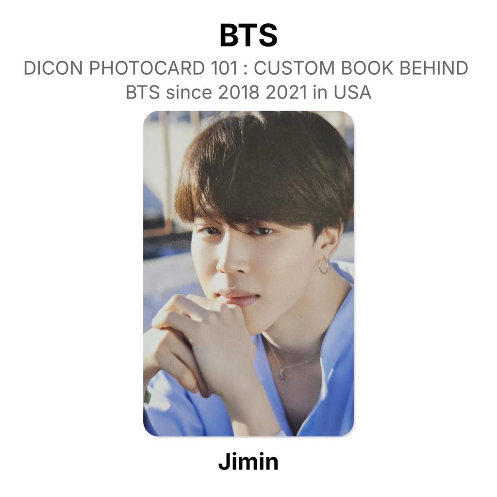 BTS DICON ФОТОКАРТА 101 : КАСТОМНАЯ КНИГА ПОСЛЕ BTS с 2018 по 2021 год в США Официальная фотокарточка