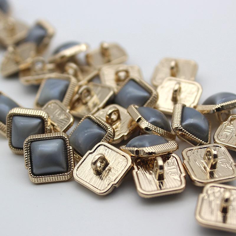 10 шт. красивые пуговицы с покрытием, квадратные круглые пуговицы, пальто, ветровка, аксессуары для свитера, различные стили, принадлежности для шитья своими руками