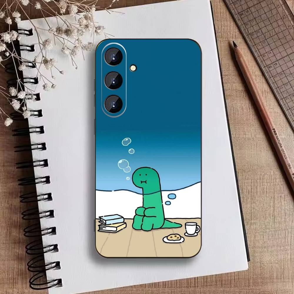 J-JOGUMAN Studio Dinosaur Cut Phone Case For Samsung Galaxy A73,A72,A71,A70,A52,A51 Others Soft Black Cover