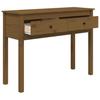 Console Table Honey Brown 100x35x75 cm Solid Pine Wood