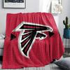 Фланелевое одеяло с принтом Atlanta Falcons, Высококачественное, Удобное для всех сезонов, Декор для дома, Тепло и уют, Идеально для рождественских подарков