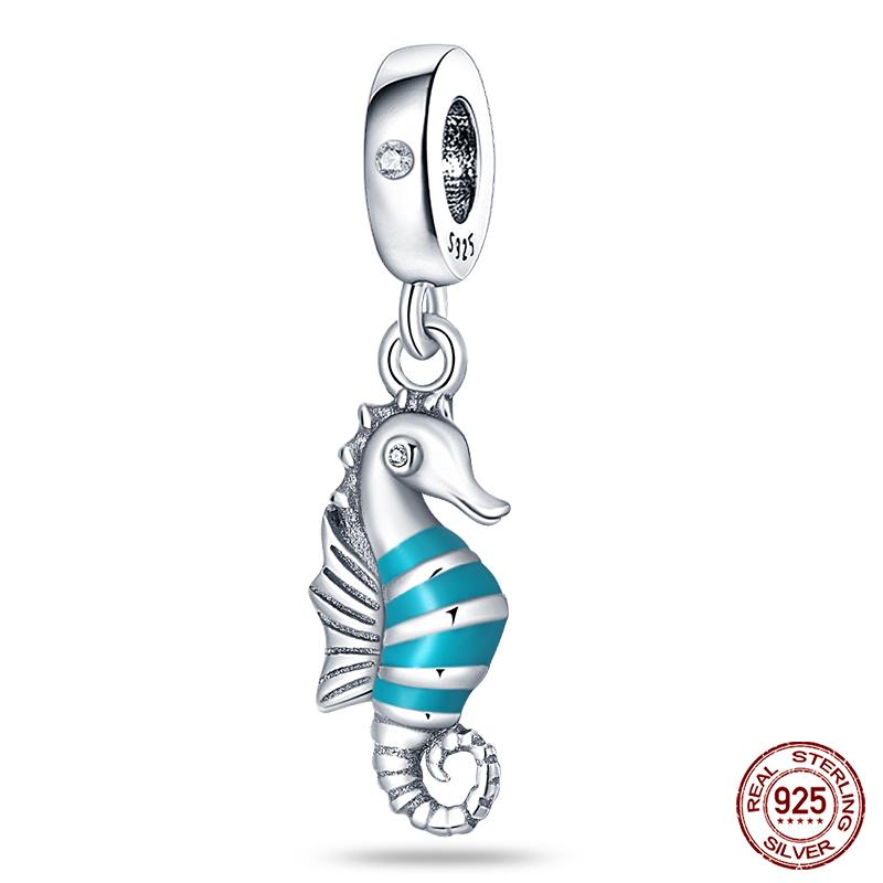 Серия Океан - Оригинальные Настоящие Медные Шармы Бусины Черепаха Краб Русалка Подходят Для Браслета 3 мм DIY Изготовление Подвеска