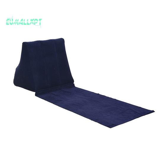 Подушка для кемпинга на открытом воздухе, треугольная подушка, флокированная надувная подушка из ПВХ, портативная складная летняя пляжная подушка для лежания, уличное дорожное оборудование