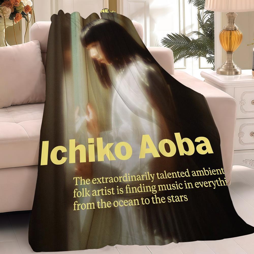 Japanese Singer lchiko Aoba Blanket Warm And Soft Suitable For Bedroom Living Room Sofa Bed Office Travel Camping