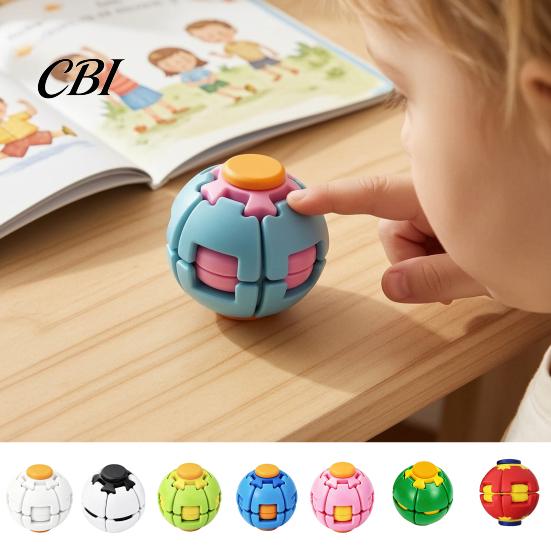 Спиннер для снятия тревоги 3D-печатный вращающийся нажимной шар, Спиннер от стресса, Устройство вращающийся сшитый шар Настольная игрушка для детей, подростков, взрослых Гаджет
