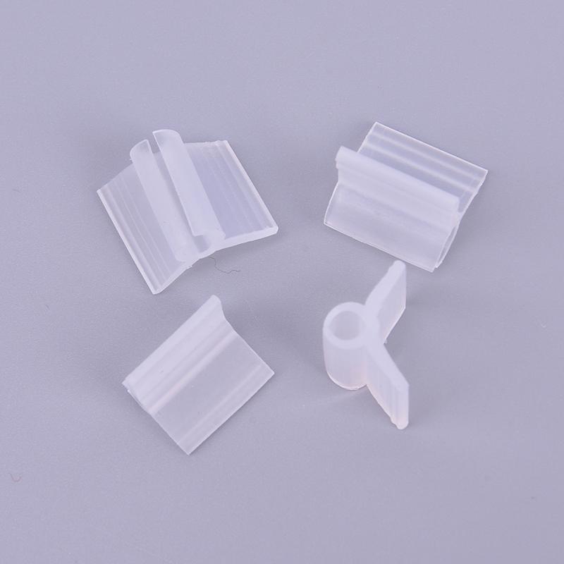 100 шт. Пластиковые зажимы для прививки растений, опоры для сада, теплицы, овощей, сада