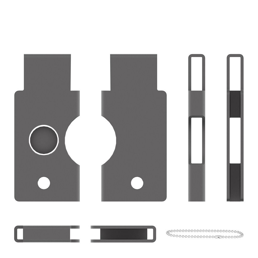 Metal Metal Protective Case Access Openings Protective Key Cover for YubiKey 5C NFC