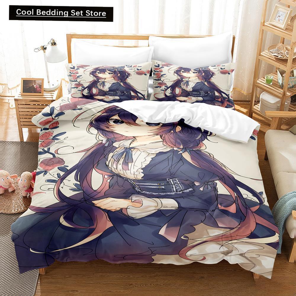 3D Print Anime Kawaii Girl Kyouka 2/3pcs Bedding Set Single Twin Full Queen King Size Bed Set Adult Kid Bedroom Duvet cover Sets