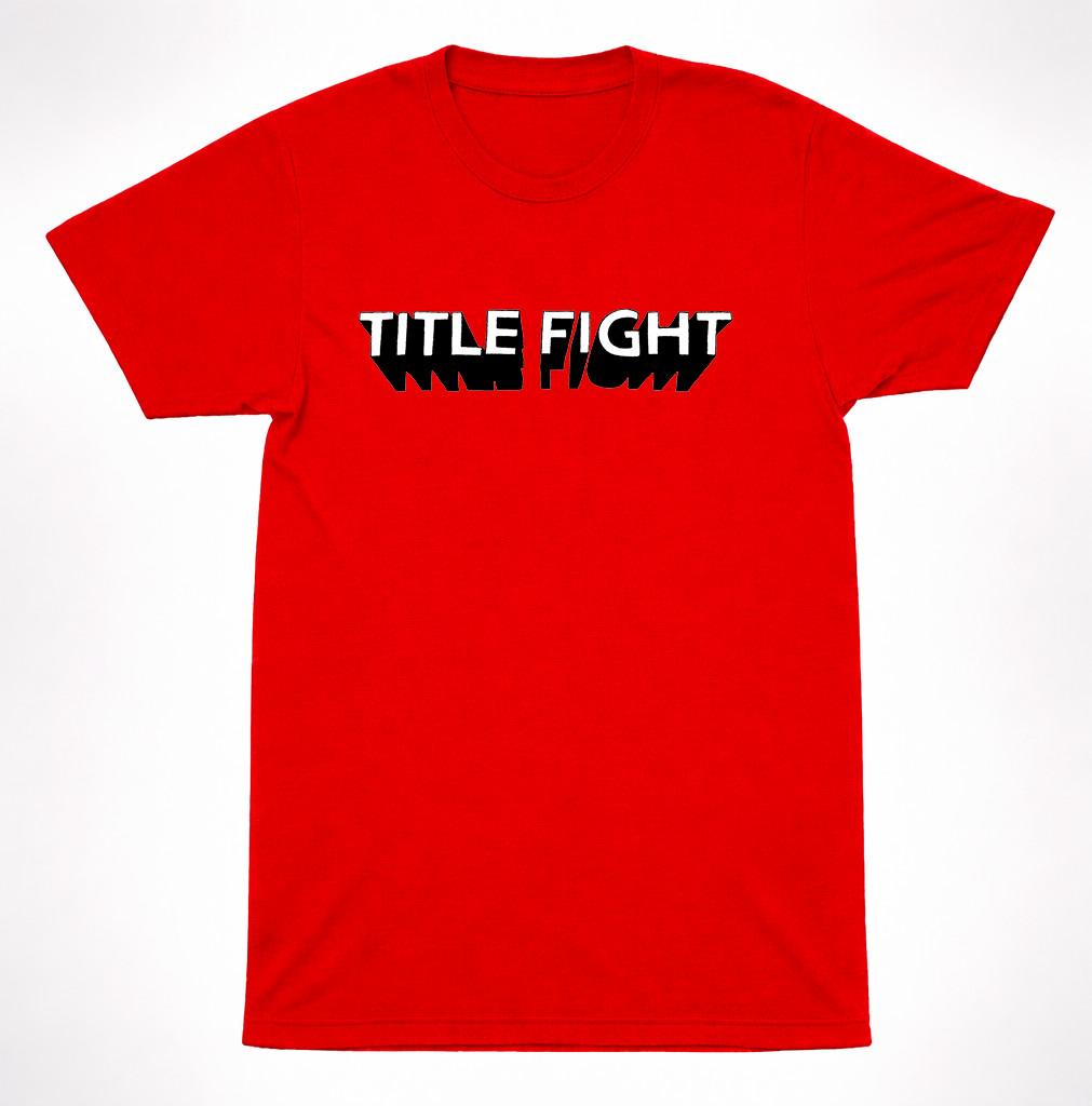 Футболка с логотипом Title Fight Хардкор Панк Эмо Инди Группа Красная Графическая Футболка