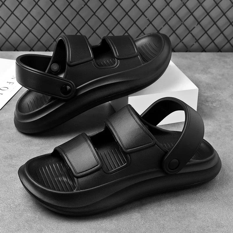Летние мужские тапочки EVA Soft Platform Slides Sneakers Borken Sandals Casual Beach Shoes Platform Designer Comfort Slippers
