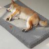 GURILAN Pet Dog Mat with Washable Removable Cushion Mat for Dogs and Washable Cushion Bed for All Gray Mat, Cover, Wave-Shaped Cushion, Cats, Seasons,