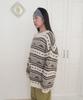 FUNFROMFUN Номад Пуловер в стиле Fair Isle, Коричневый