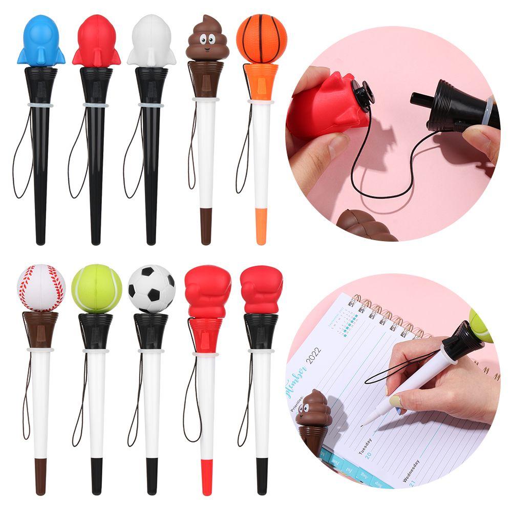 0,5 мм черные чернила письменные принадлежности креативные канцелярские принадлежности нейтральная ручка мультяшная ручка гелевые ручки отскакивающие ручки