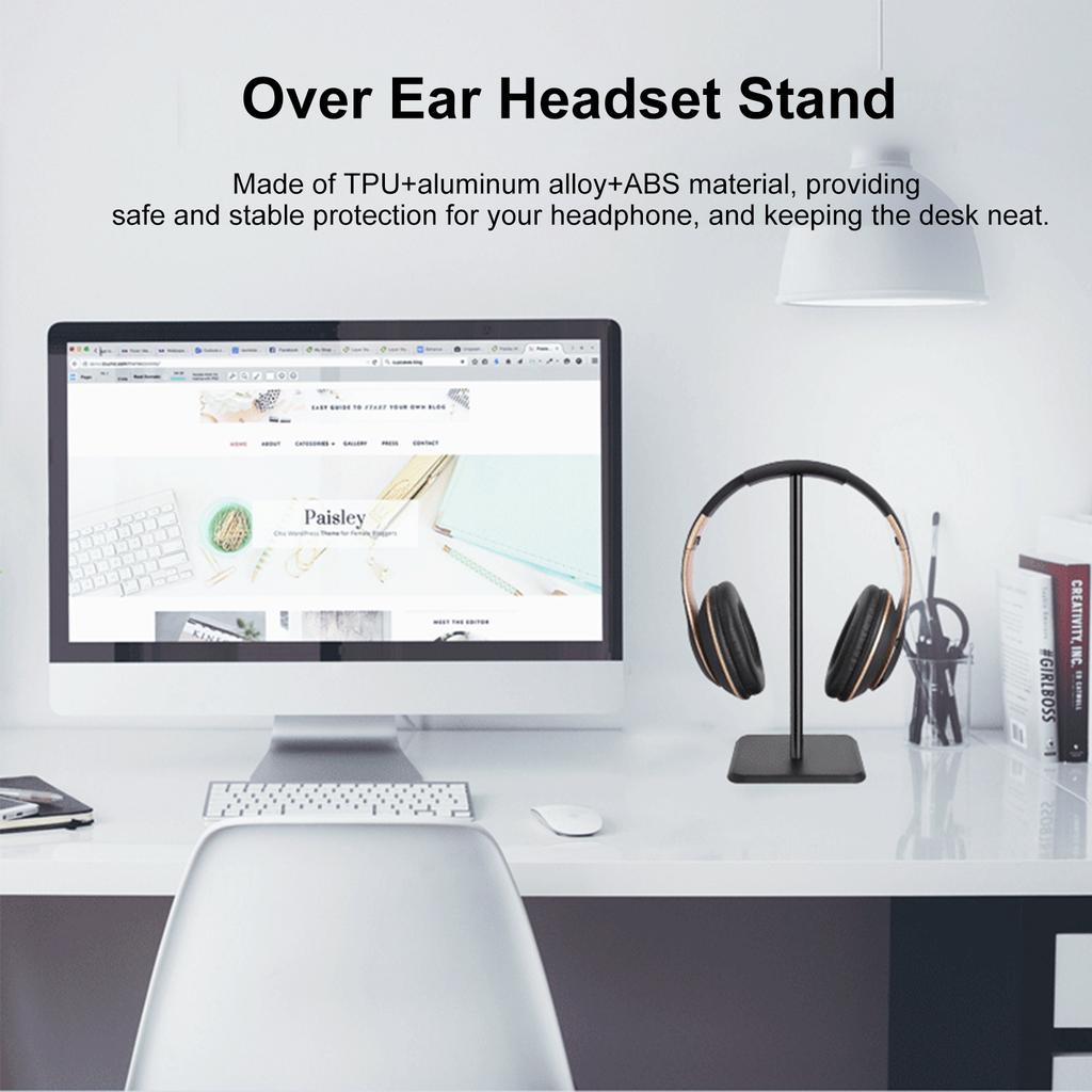 Z6 Over Ear Headset Stand Detachable Headphone Holder Gaming Headset Bracket Aluminum Alloy