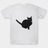 T Shirt Women Cute Black Cat Harajuku Print Kawaii Tshirt Summer Short Sleeve Female T-Shirt Top Tee