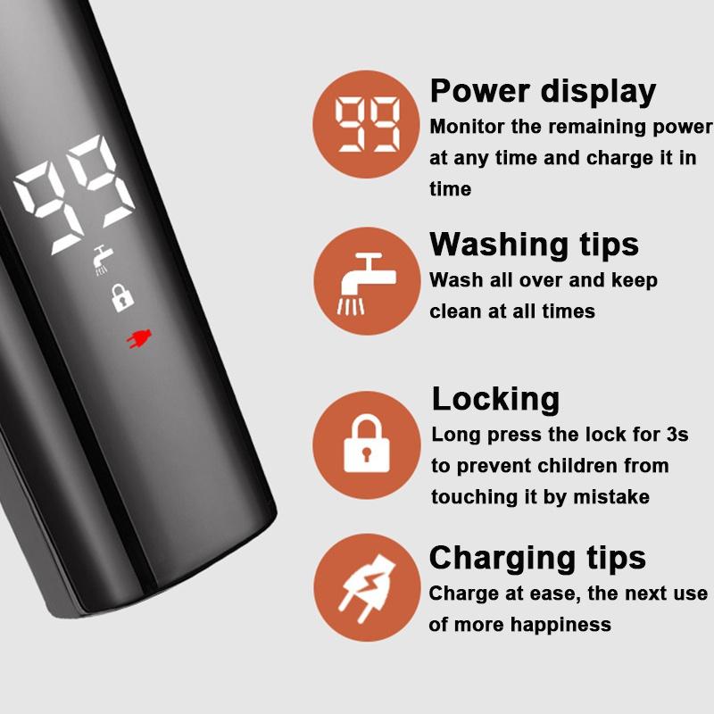 Триммер для бороды для мужчин, беспроводной триммер для волос 12 в 1, триммер для усов, ножницы для волос IPX7 водонепроницаемый многофункциональный набор для ухода