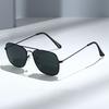 New high-end sunglasses Internet celebrity personalized sunglasses Metal double beam driving fishing cycling versatile sunglasses