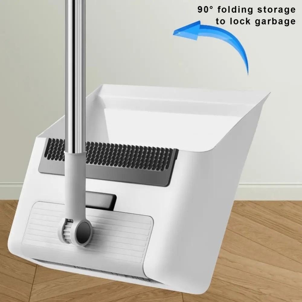 3-in-1 Broom Dustpan Set Long Handle Dustpan Combination Durable Floor Brush Living Room