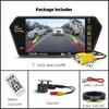 7-дюймовый ЖК-экран Full HD зеркало парковочный монитор Bluetooth USB FM видеоплеер автоматический дисплей для камеры заднего вида автомобиля