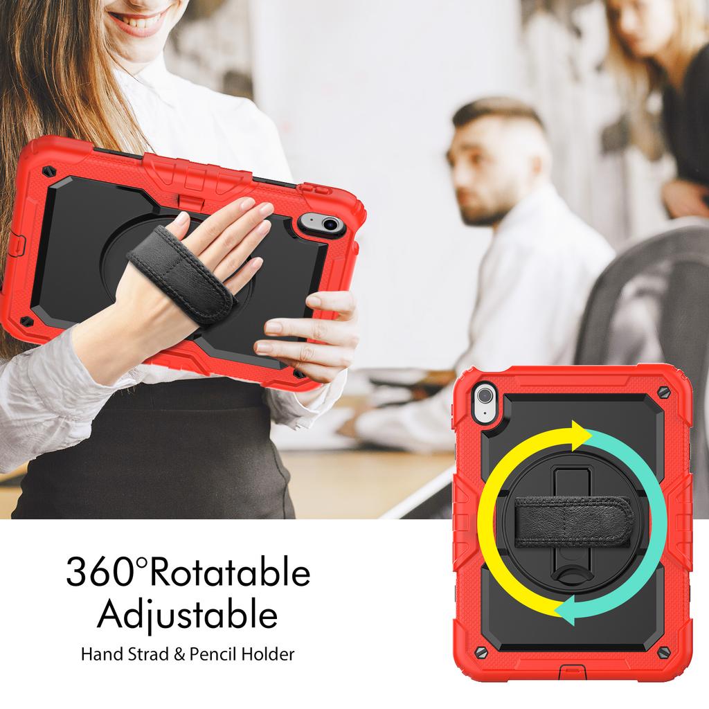 Armor Stand Case Universal for IPad 2025 11" A16 11th 10.9 2022 10th Gen Hybrid Cover with Screen 3-Layers Protection Protector