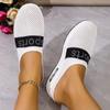 Fashion Hot Sales  New 2024 Women Mesh Flat Shoes HalfSlippers Thic BottemSliponBreathableCasyal SandalsBreathableSlidesSlippers
