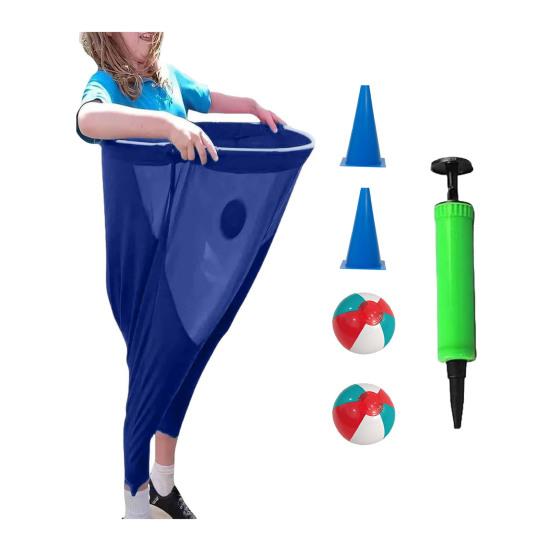 Бабушкины штаны Набор для садовой игры Гигантская игра для вечеринки на открытом воздухе с прыгучими мячами и конусами-маркерами Веселая семейная встреча Игра для взрослых во дворе для групп