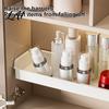Extendable Drawer Divider Mirror Cabinet Expandable Layered Storage Adjustable Shelf Plastic Rack Organizer Narrow Space Saving Shelf for