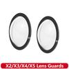 Lens Guard for Insta360 X6 X5 X4 X3 X2 Clear PC Lens Protector Cover Cap Scratch Resistant Action Camera Accessories Pair Set