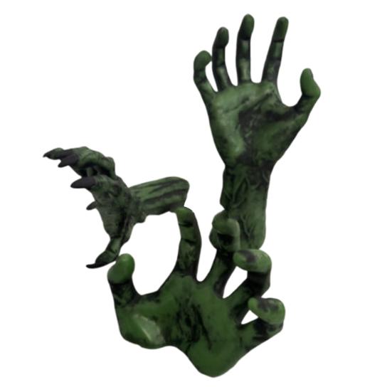 Wall Gothic Hand Sculpture Devil Hand Candle Holder Terror Hand Halloween Wall Decor for Living Room Entryway Horror Themed Party
