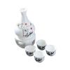 Sake Set with Ceramic Base. Unique Tableware. Ideal As A Gift for Family Gatherings, Tea