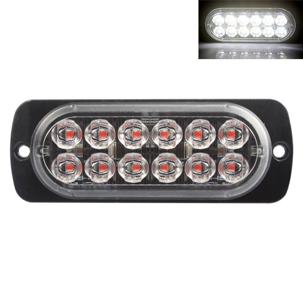 Задний предупреждающий фонарь для грузовика 12 В 24 В 12 светодиодов, боковой габаритный фонарь, внешние фонари для автомобиля