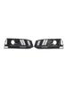 2PCS Black Front Bumper Foglight Grill Grille Fit   A4 B9 S4 2016-2019