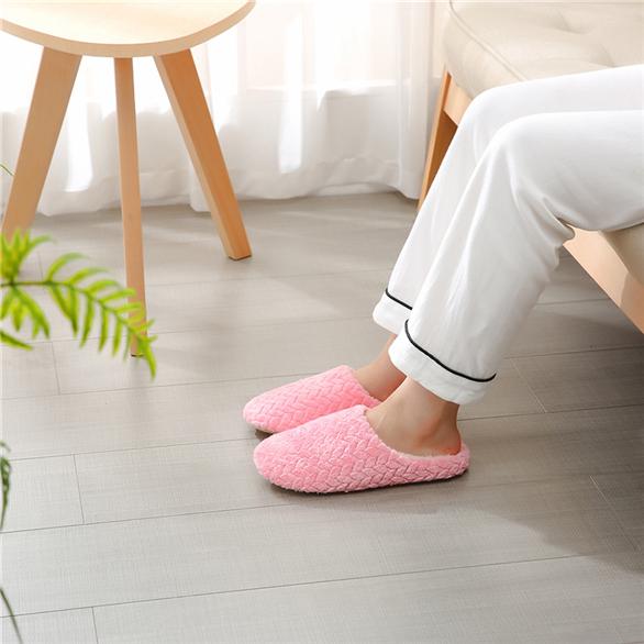 2022 Soft Sole Slippers Men Women Indoor Floor Flat Shoes Autumn Winter Warm Home Cotton Warm Plush Bedroom Slides