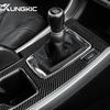 Real Soft Carbon Fiber Sticker For Honda Accord 2013 2014 2015 2016 2017 LHD Car Central Gear Shift Panel Interior Trim Cover