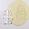 Cookie Mold Snowball Snowman Santa Claus Shaped Christmas Cutting Mold Festive DIY Biscuit Mold KTY