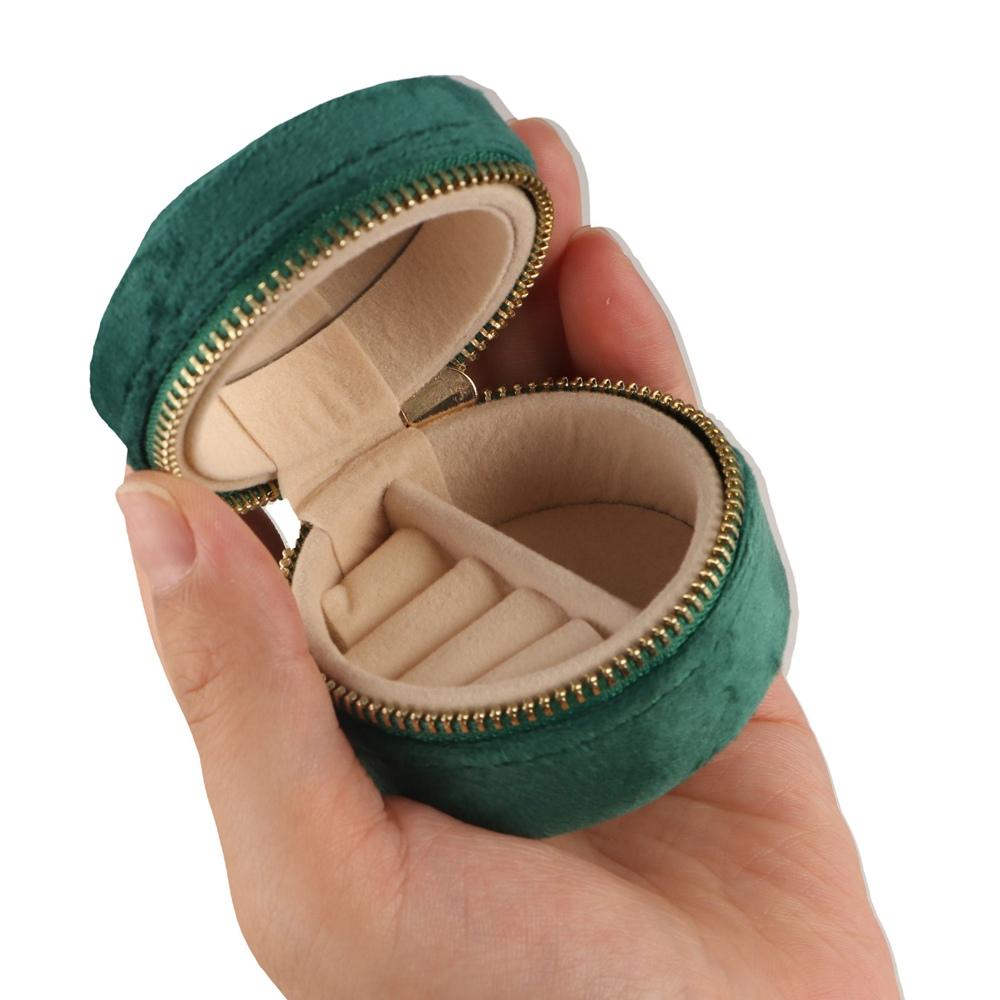 Мини-кейс для украшений Пылезащитный Мешочек для серег и колец Креативная бархатная шкатулка для украшений Женская