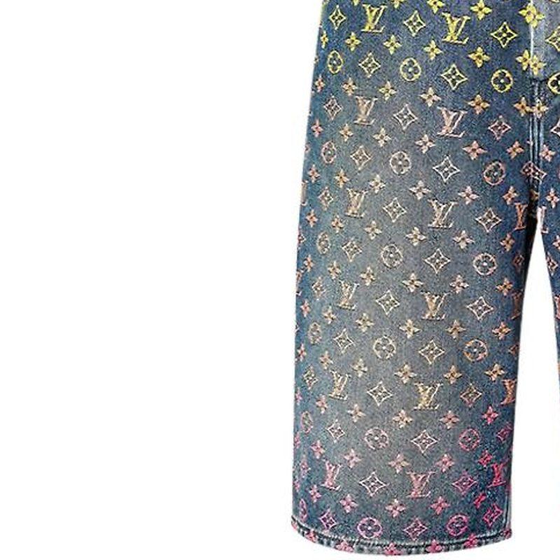 Louis Vuitton Джинсовые Шорты Мужские 1AB928