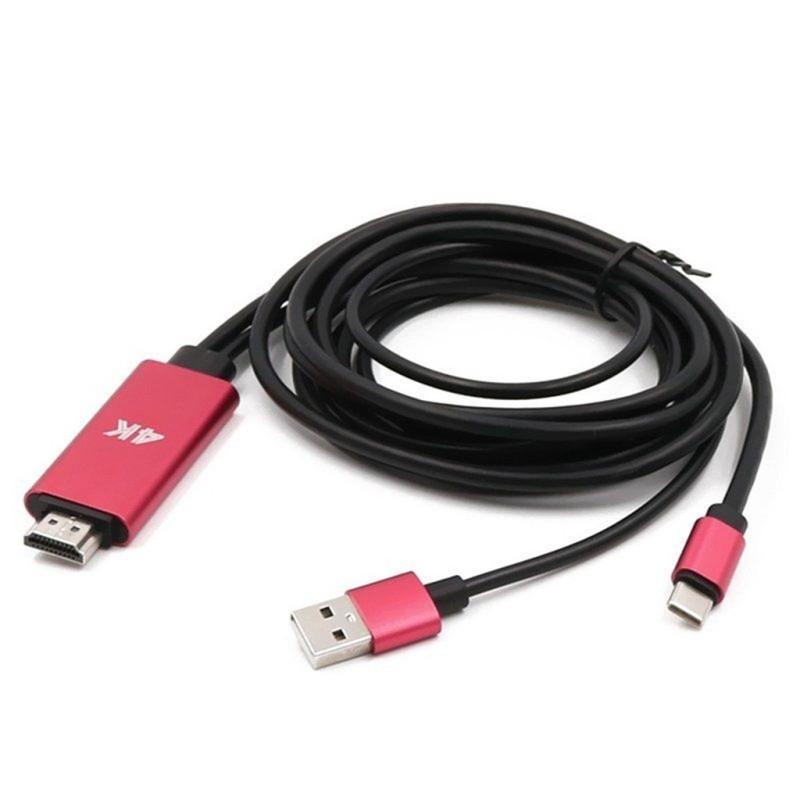 Кабель Type-C к HDMI 4K HDTV TV Цифровой AV-адаптер Аудио-видео конвертер для Samsung Note