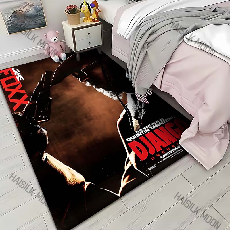 1PC Cowboy with gun Carpet for Living Room Bedroom Sofa Home Decor Rus Non-slip Floor Mat Luxury Gift