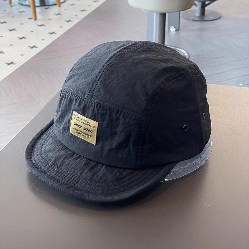 Summer Quick Dry Hat Women Men Retro Hip Hop Letter Baseball Cap Solid Color Adjustable Soft Top Unisex Sun Hats
