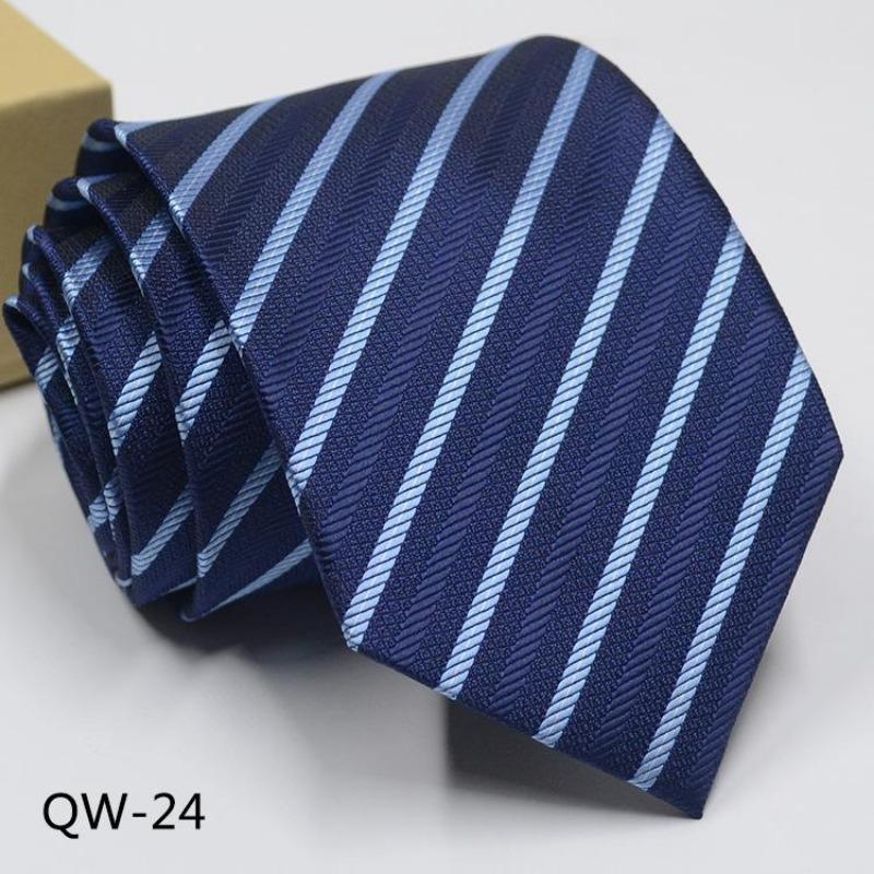 Мужское Платье Деловой Повседневный Профессиональный Жених Свадьба Лучший Муж С Полосатым Жаккардом Изысканный Джентльмен Мужской Премиальный Галстук