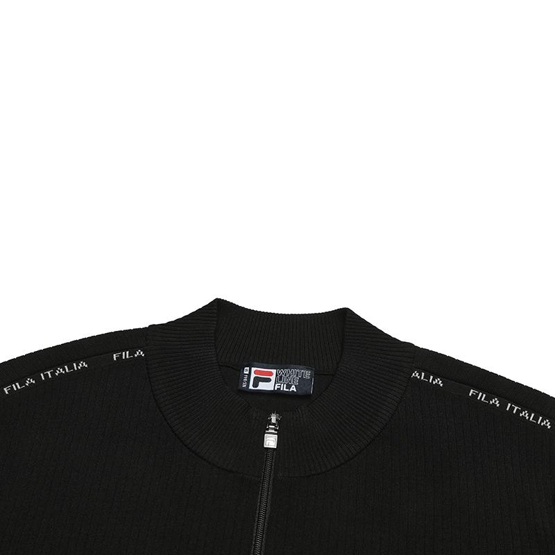 Fila Белый Модный Универсальный Вязаный Свитер Женские топы Черный F11W533404FBK