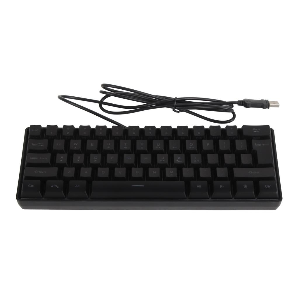 Механическая клавиатура 61 клавиша RGB подсветка ультратонкая портативная проводная клавиатура для дома офиса