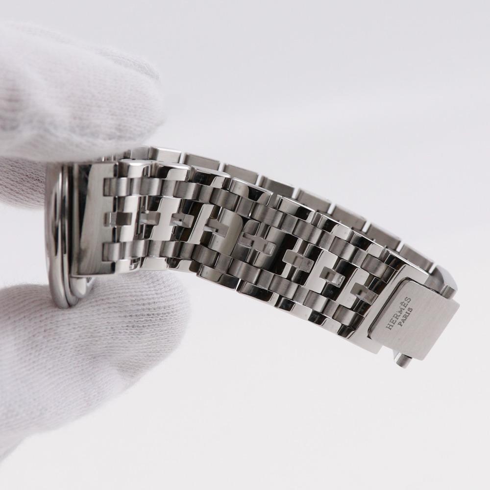 HERMES Arceau Watches whiteDial Stainless Steel Quartz Analog display mens Used