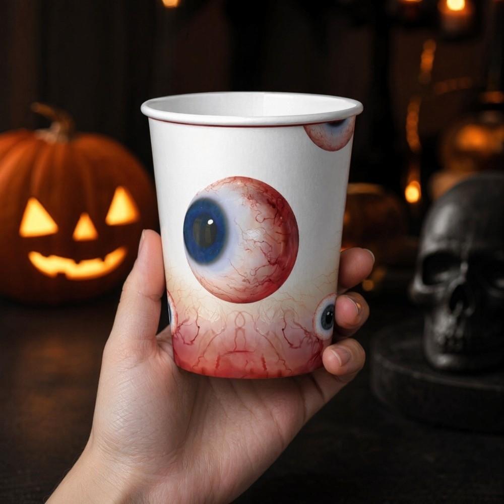 Plates Eyeballs Disposable Tableware Napkin Halloween Party Dinnerware Party Accessories