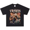 Футболка Travis Scott, Мягкая ткань, Повседневная
