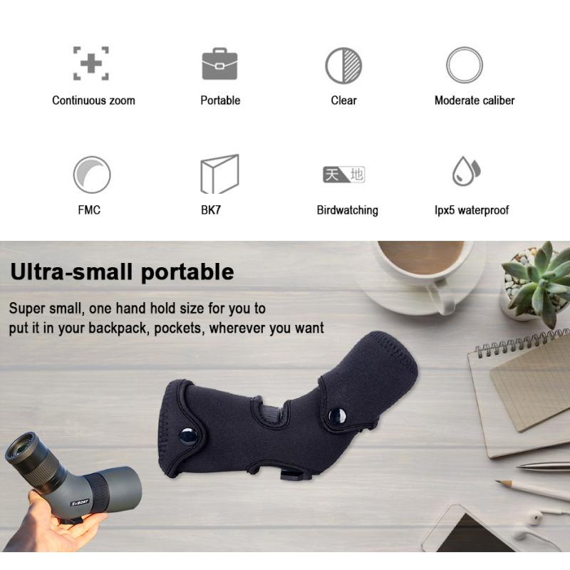 Telescope 8-24x50/9-27x56 Birdwatching Mirror Ultra-low Dispersion Phase Corrected Coating Powerful Monocular Telescope