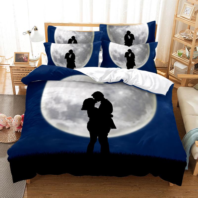 3D High-definition Digital Printed Bedding Set Planet Figure Duvet and Pillowcase 2/3 Pieces AU/EU/US Full Size Home Decoration