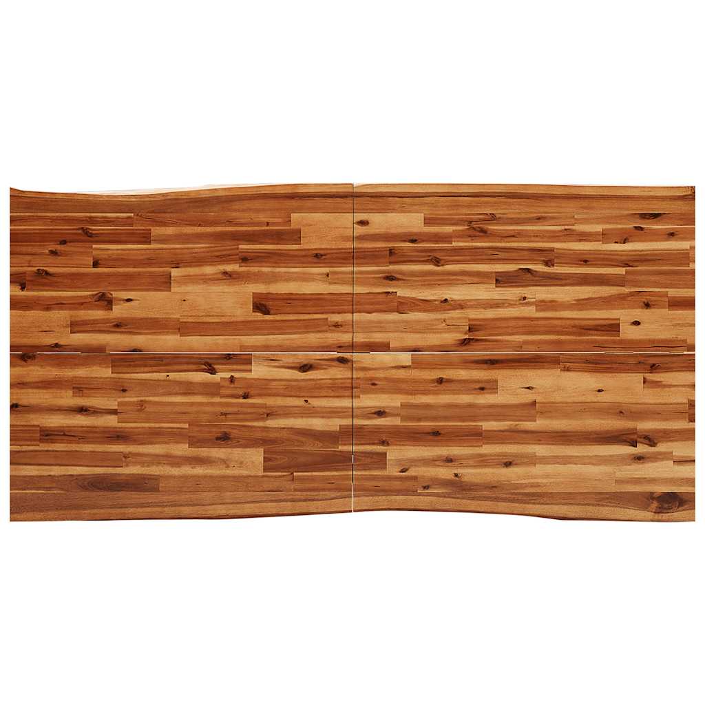 Dining Table with Live Edge 180 x 90 x 75 cm Solid Acacia Wood